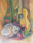 Ressam smet Demet man - Gitarl Natrmort